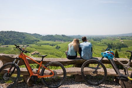 Valdobbiadene e-bike tour amongst vineyards UNESCO Prosecco Hills 