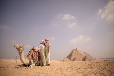 CAIRO LAYOVER EXCURSION TO GIZA PYRAMIDS SPHINX COPTIC CAIRO and BAZAAR