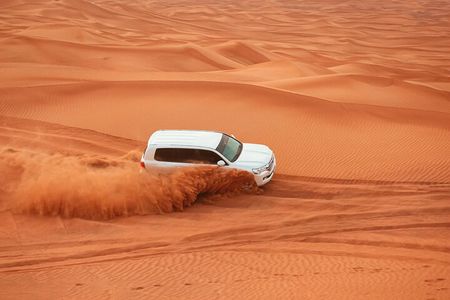 Red Dunes Morning Safari: Dune Bashing, Camel Ride & Quad Biking