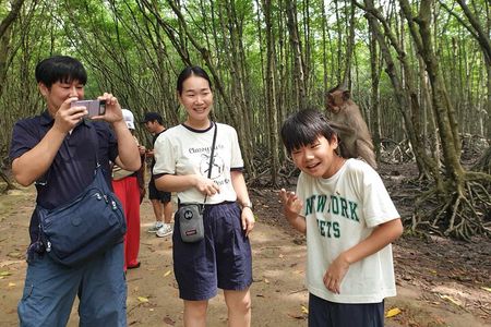 Full Day Monkey Island Tour with Canoe in Can Gio Mangrove Forest