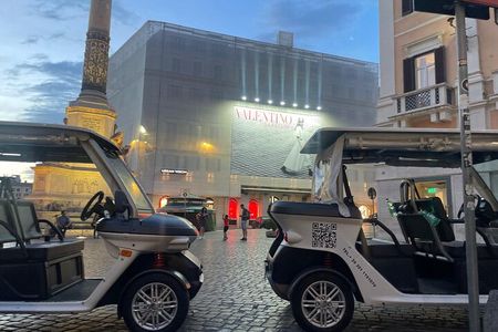 Twilight Magic: Private Golf Cart Tour of Rome with Aperitivo
