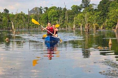 Krabi: Jurassic Jungle Kayak and Phra Nang Cave Beach Tour