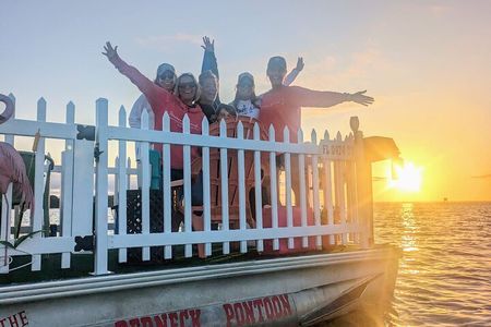 Destin: Sunset Cruise on a Back Porch Style Pontoon