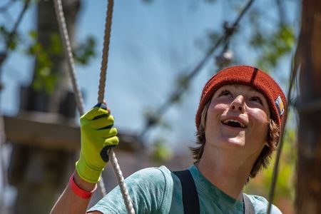 Zipline and Climb in a Forest on Lake Superior's North Shore