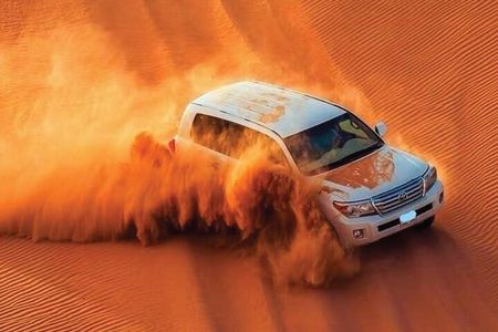 VIP Desert Safari Camel Ride Sand Boarding & BBQ Dinner