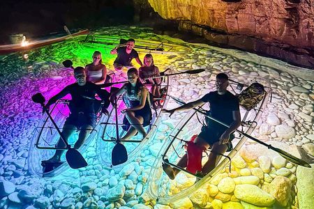 Pula: Sunset/Night-time Illuminated Transparent Kayak Cave Tour