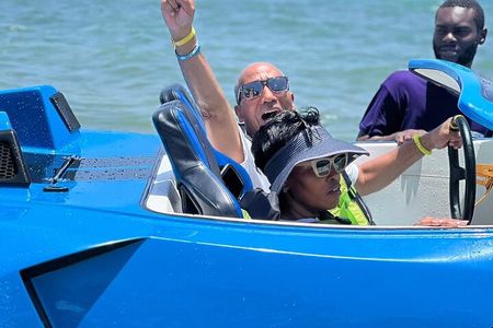 Customized Jet-Car with Bamboo rafting 