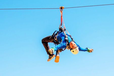 Zipline in the Sacred Valley of the Incas from Cusco