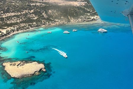 Blue Lagoon Latchi Pafos, glass bottom boat+water slide F/D trip