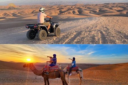 Agafay Desert : Quad Bike and Camel Riding Experience