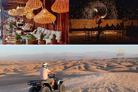 Agafay Desert: Quad bike and dinner Show