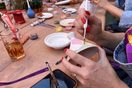 Lamsaty Ceramic painting class, Marrakech