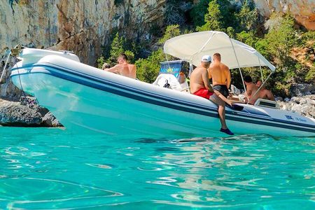 From Santa Maria Navarrese Maxi dinghy tour in Orosei Gulf