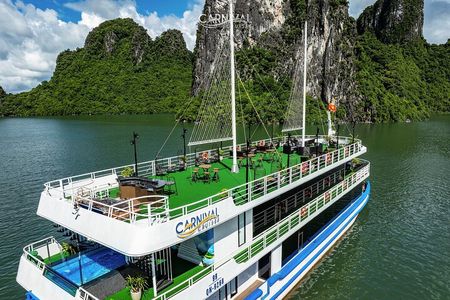 Halong Bay Day Cruise - Cave, Kayaking, Swimming, Lunch & Jacuzzi
