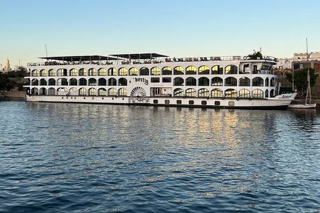 5-Days Nile Cruise sails Luxor to Aswan &Abu Simbel. Opt. Balloon
