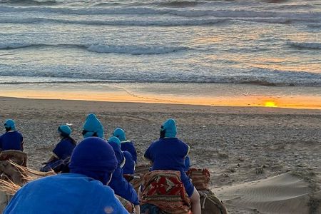 From Agadir or Taghazout : Sunset Camel Ride with BBQ & Music Sow