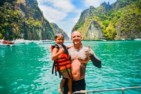 Phi Phi Islands and Krabi 4 Islands Sunset Tour by Speedboat 