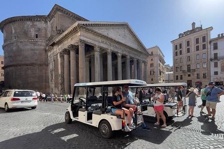 Rome in a Day golf cart tour for cruisers with Pizza & Gelato