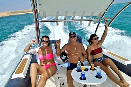 Dolphin trip with private speedboat and snorkeling
