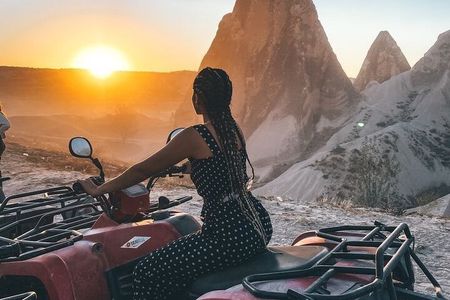 ATV Quad Bike Ride in Cappadocia at Sunset