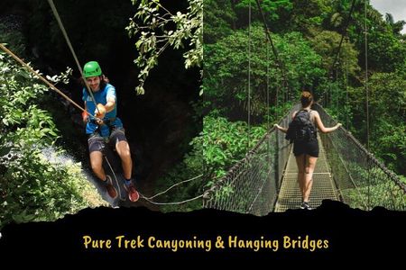 Pure Trek Canyoning & Hanging Bridges Combo in La Fortuna