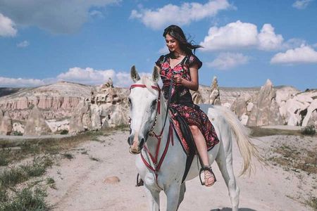 Horse Riding in Cappadocia through fairy chimeys