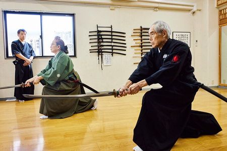 Samurai Sword Training and Katazome Dyeing Experience in Tokyo