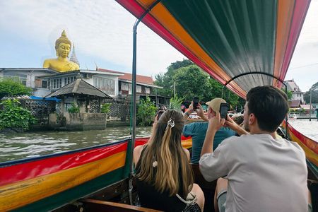 Bangkok Long Boat Canal a Big Buddha and Culture Markets Tour