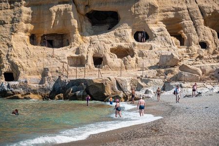 Matala ,Botanic Garden,Ag Galini and Spili Tour Day from Rethymno