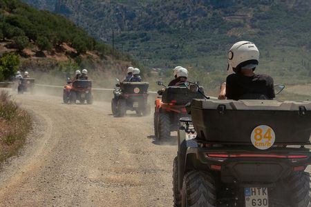 Crete: Full-Day Quad Safari with Cave, Abbey, Lunch & Beach Swim
