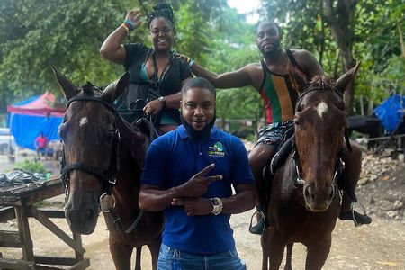 Blue Hole Falls& Horseback Riding Tour Ocho Rios from Montego Bay