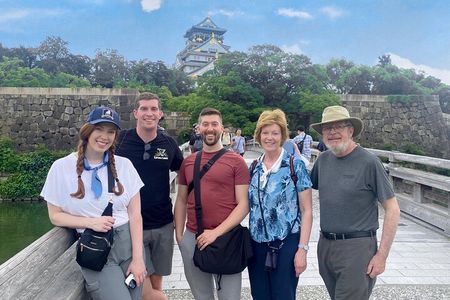 PRIVATE 6hr, Food tour from Osaka Castle, Kuromon, Dotonbori. 