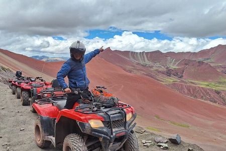 Red Valley and Rainbow mountain in quad bikes