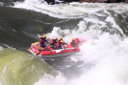 Shared Rafting and Kayaking at Zambezi with Guide 