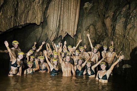 Zipline Dark cave & Paradise cave: Full-day Exploration 