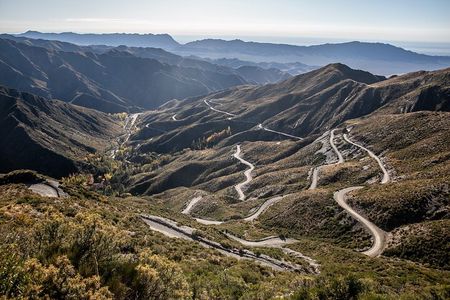 Villavicencio to Uspallata through Historical Mountain route 52