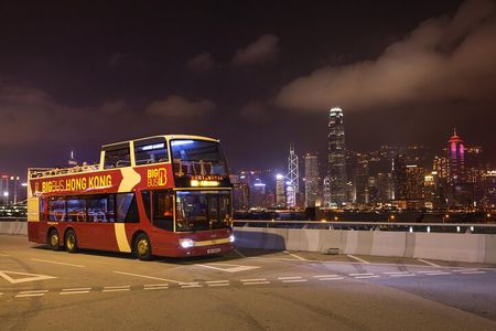 Big Bus Hong Kong Panoramic Night Tour by Open-Top Bus