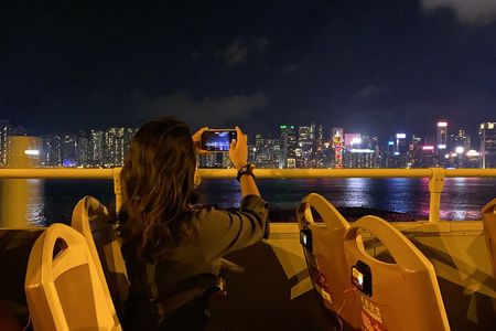Big Bus Hong Kong Panoramic Night Tour by Open-Top Bus