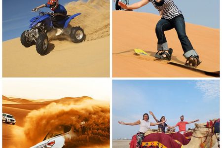 Desert Safari, Quad Bike, Sandboarding and Camel Ride