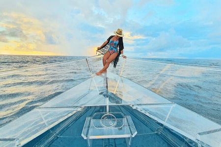 Clearboat in Cozumel with Snorkel and Refreshments