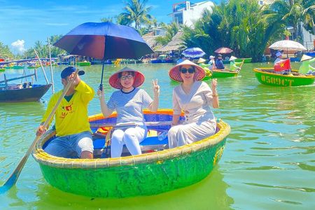 Hoi an Coconut Boat & Hoi an Ancient Town From Da nang or Hoi an