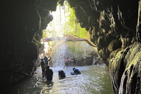 Cave Adventure: Canyon and Hidden Waterfall in Charco Azul