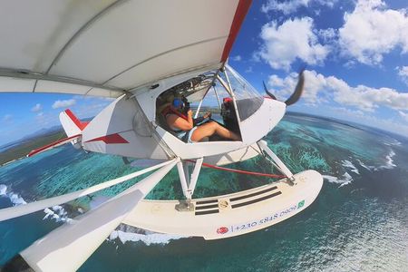 Seaplane Tours over the turquoise lagoon of the East of Mauritius