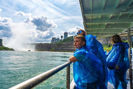 Niagara Falls: USA + Canada Tour with Cave, Boat Ride and Lunch
