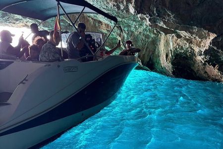 2025 Private Blue Cave Guided Speedboat adventure Tour from Kotor