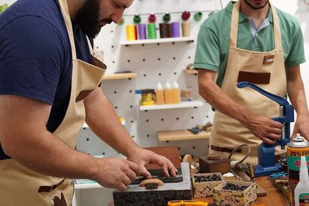 Cosmo Open Workshop in Batumi. Leather craft,Painting masterclass