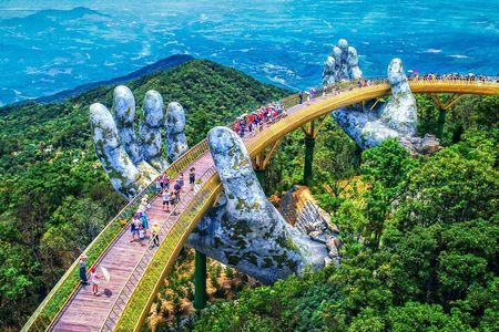 Hue To Hoi An by Private Car via Hai Van Pass, Golden Bridge