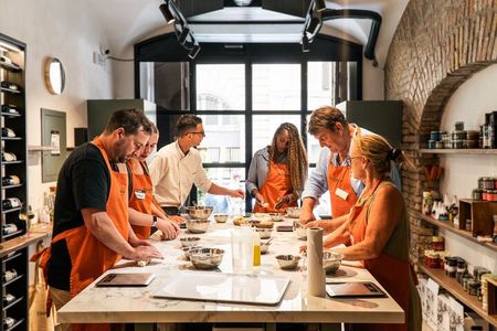 Pizza and Gelato Making Experience with Fine Italian Wine in Rome