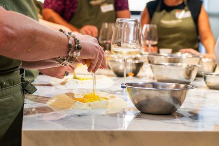 Pasta and Tiramisu Making Class with Fine Italian Wine in Rome