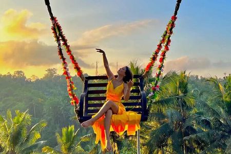 Bali Swing, Monkey Forest & Ubud Waterfalls Tour